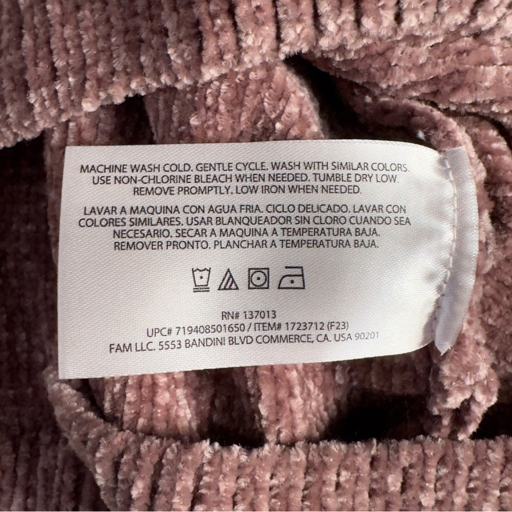 Orvis Women's Crew Neck Long Sleeve Chenille Sweatshirt Misty Rose Size XXL NWT - Picture 9 of 11